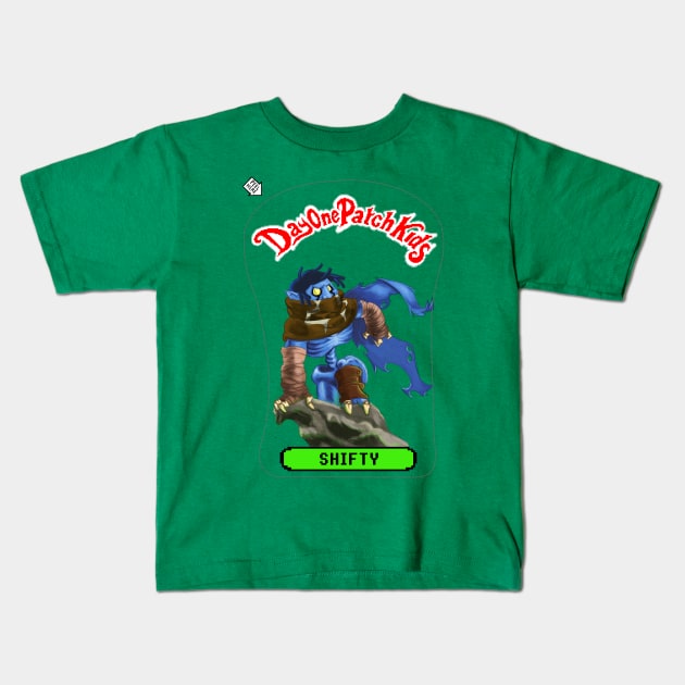 Day One Patch Kids No.7 ( Shifty ) Kids T-Shirt by RottenTanuki